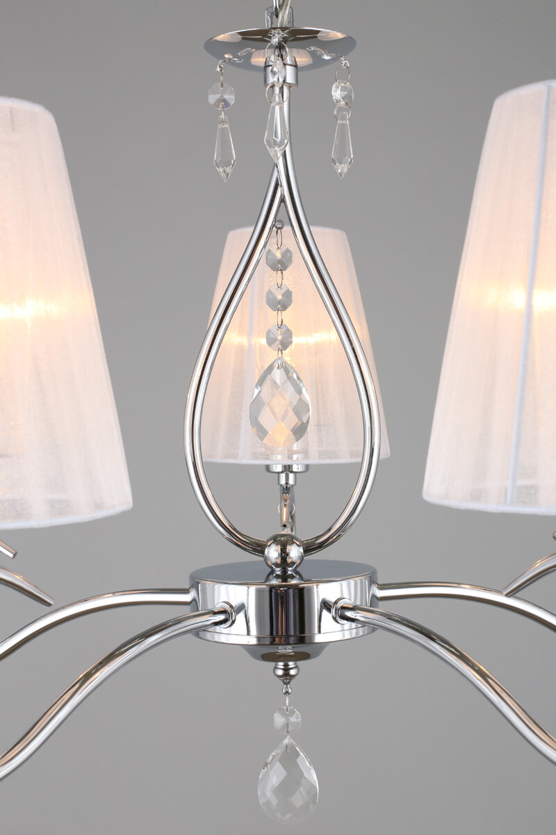 Подвесная люстра с абажуром из ткани Omnilux Molinella OML-56203-05