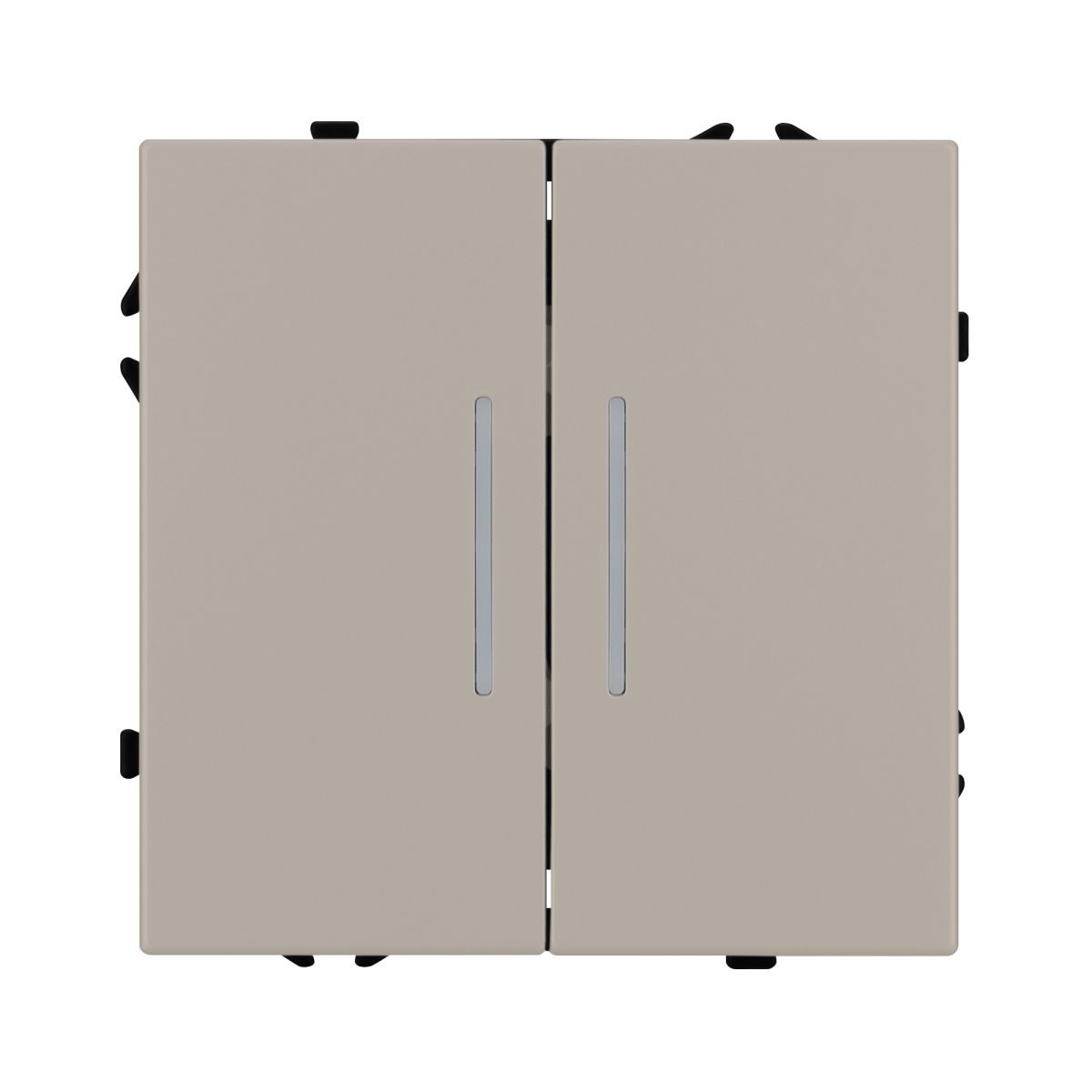 Механизм выключателя двухклавишный проходной Arlight LED SWT-NOBE-MKP2-SFPL-L-CA (230V, 10A) 059421