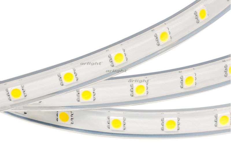 Светодиодная лента Arlight ARL-W5060PG-54-220V Warm 3000K (540 LED, 10m) 020539