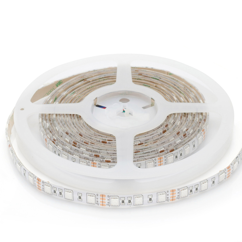 Комплект светодиодной ленты Apeyron 12В 14.4Вт/м smd 5050 60 д/м IP65 5м RGB (блок, коннектор) 10-35