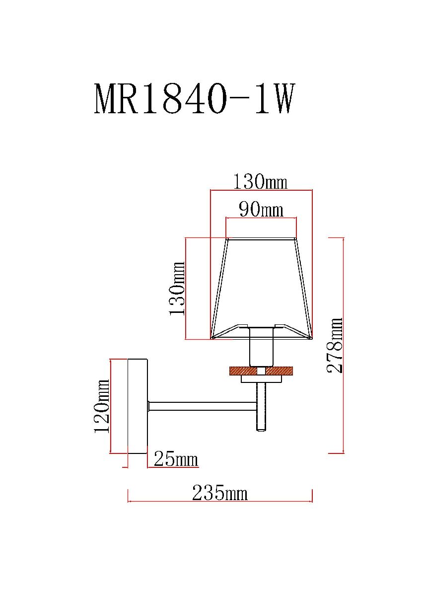 Бра MyFar Daniel MR1840-1W