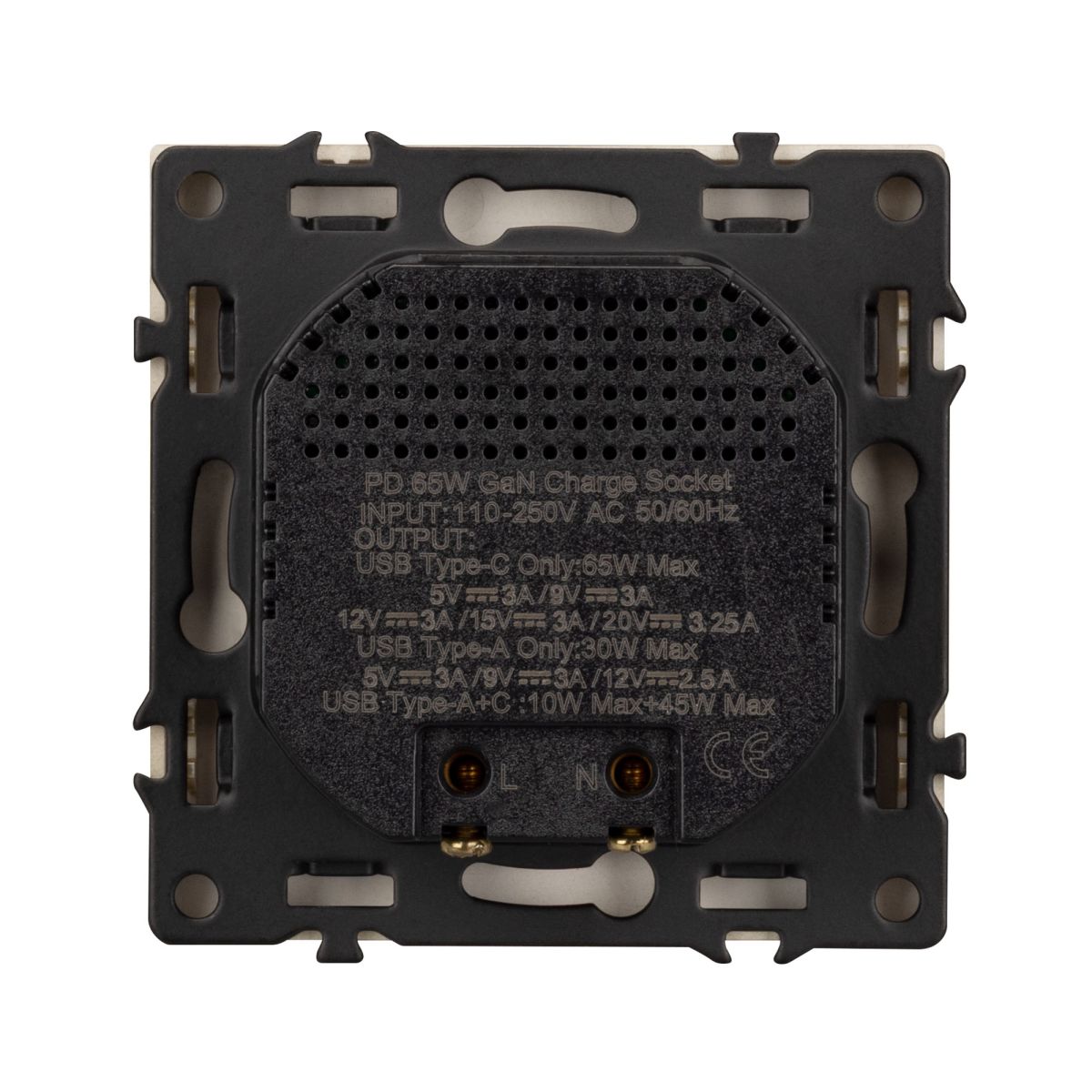 USB Розетка тип A+C софт-тач золотой песок Arlight SCT-MUAC-SFPL-FC-GD (65W, QC3) 054318(1)