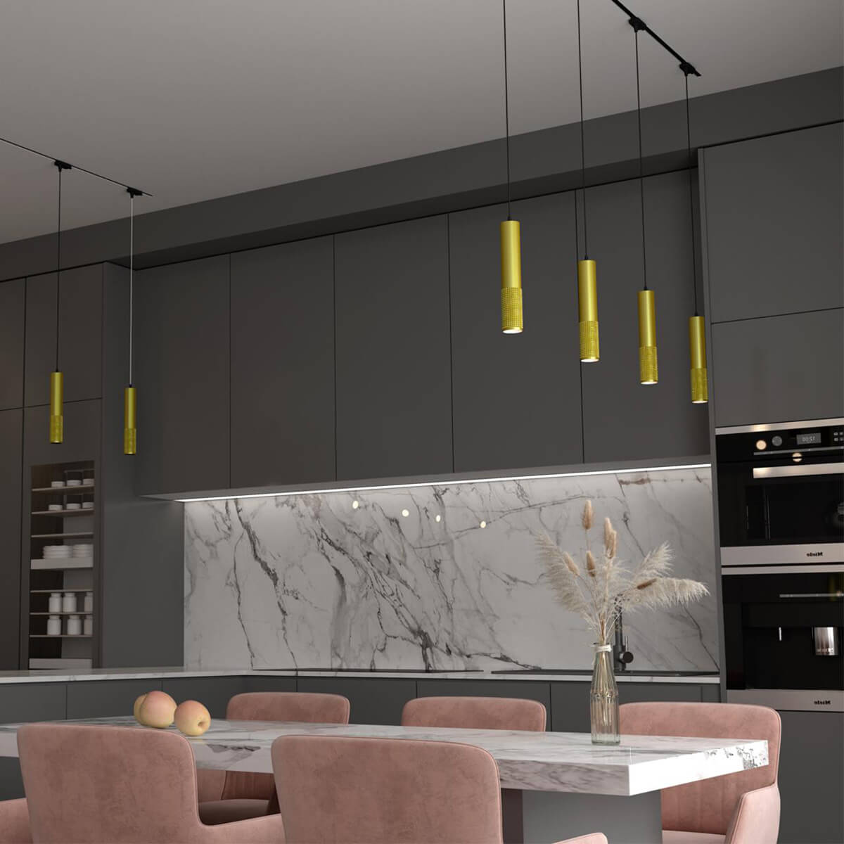 Трековый светильник (золото) Novotech Mais Led 358503
