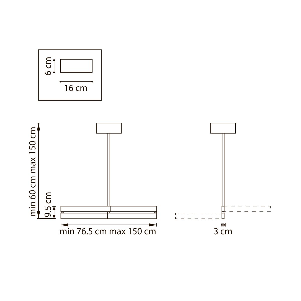 Люстра на штанге Lightstar Dive 740147