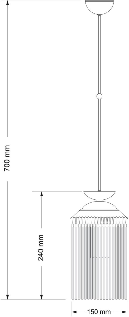 Люстра на штанге Kutek Fiore FIO-ZW-1(P)150