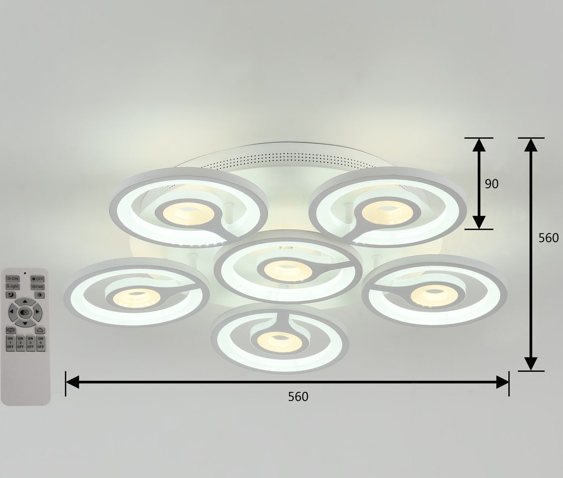 Потолочная светодиодная люстра F-Promo Roundels 2292-6U