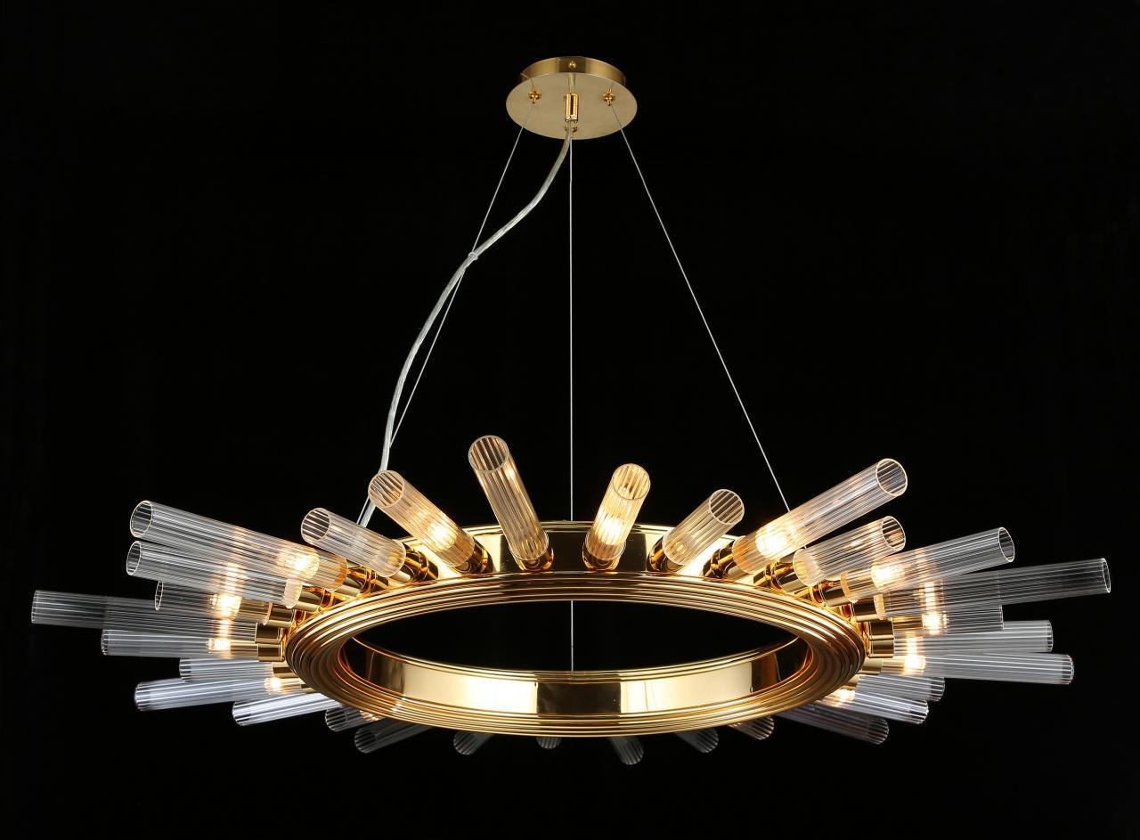 Подвесная люстра Crystal Lux Fair SP15 Gold D1000
