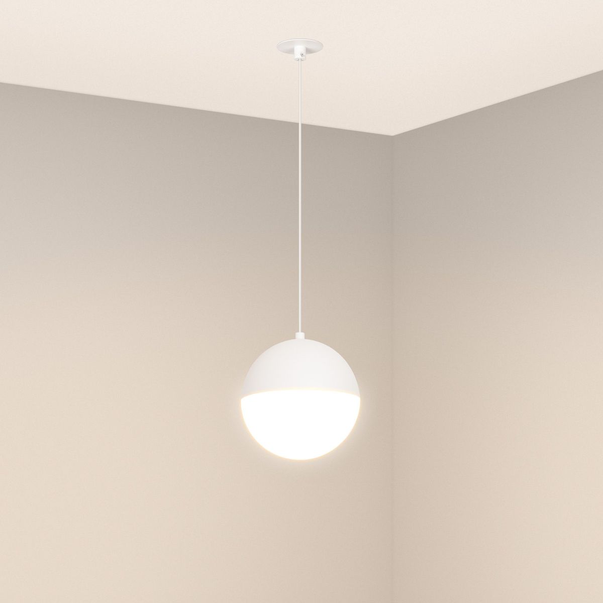 Подвесной светильник Arlight SP-EMISFERO-HANG-BUILT-R150-11W Day4000 (WH, 170 deg, 230V) 056586