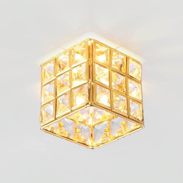 Встраиваемый светильник Ambrella Light Crystal K110/3 CL/G