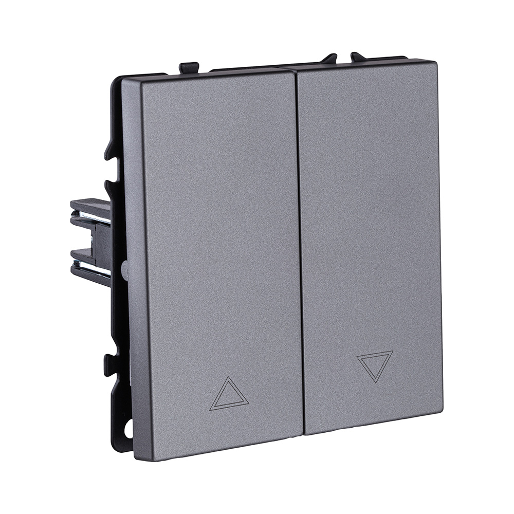 Механизм управления жалюзи 2-клавишный, серый Kollinger Eclipse EC-013GY