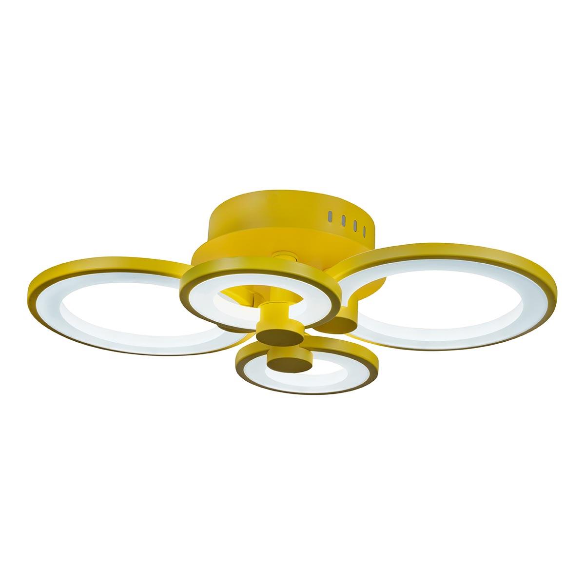 Потолочная светодиодная люстра iLedex Ring A001/4 Yellow УЦ