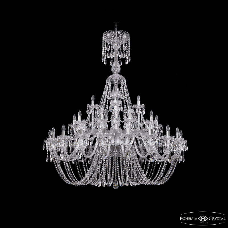 Подвесная люстра Bohemia Ivele Crystal 1406/20+10+5/530/XL-170 Ni