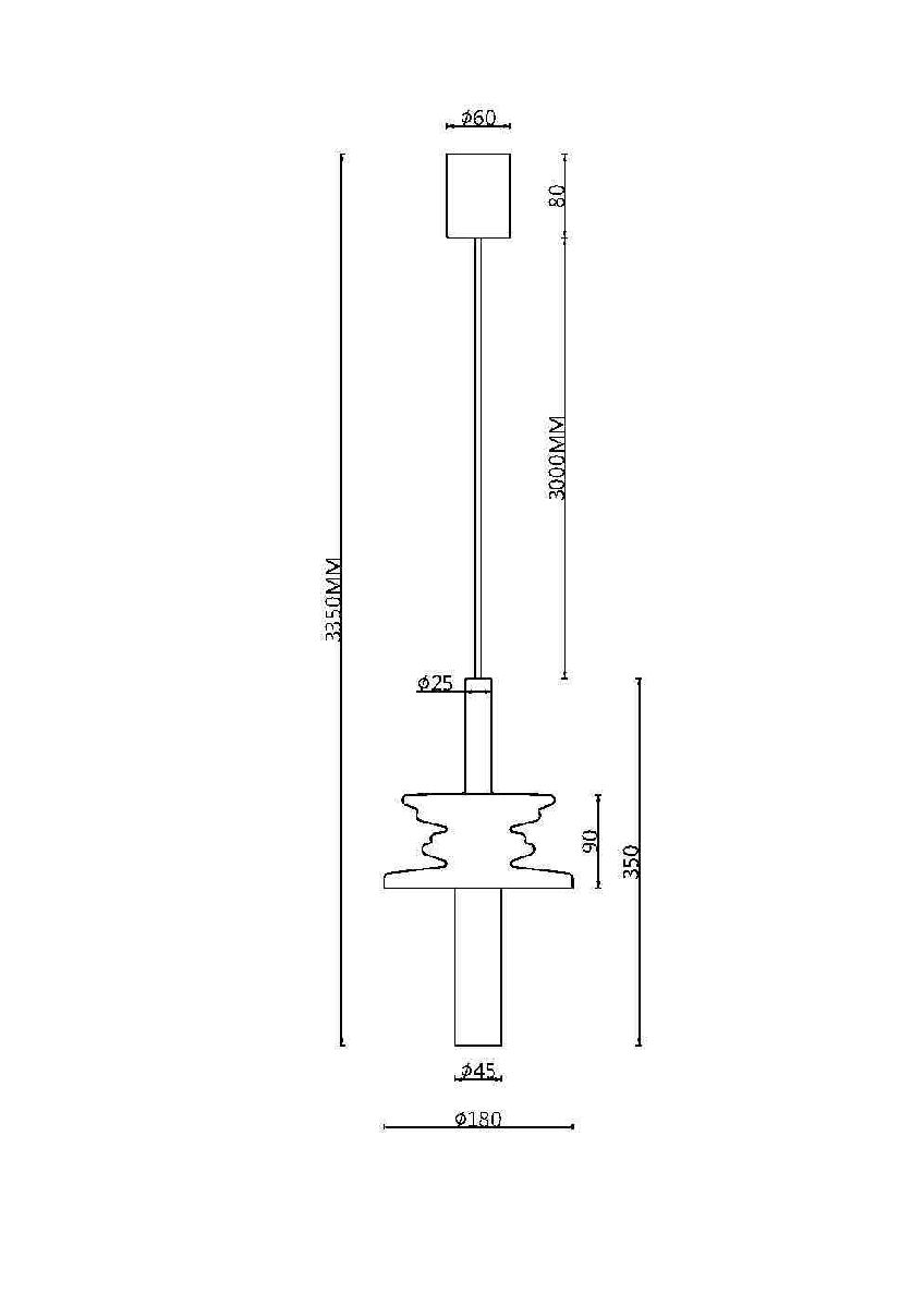 Подвесной светильник Maytoni Sound Wave MOD255PL-01B3