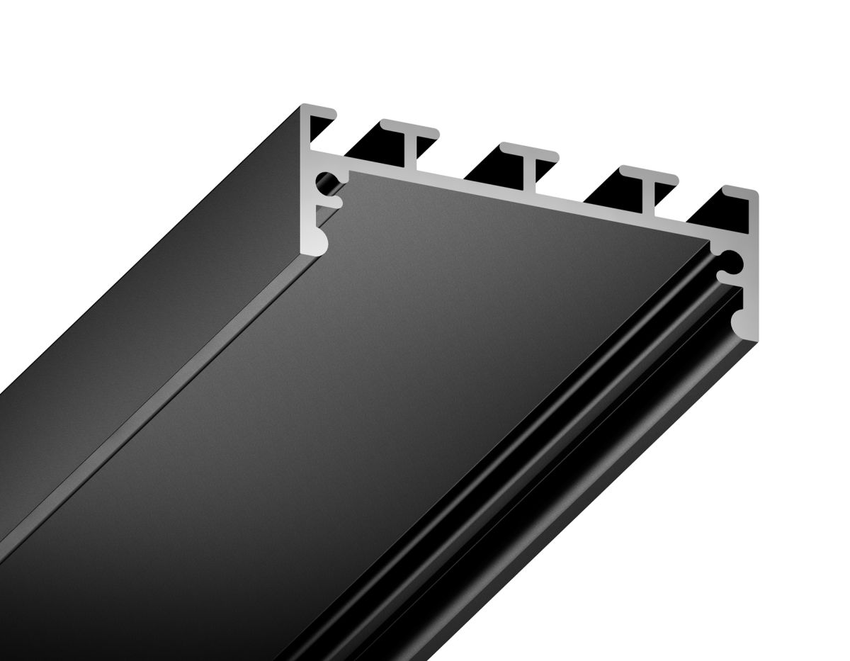 Алюминиевый профиль накладной/подвесной Profile System 42*45 для светодиодной ленты до 33,4мм Ambrella Light Illumination GP3070BK