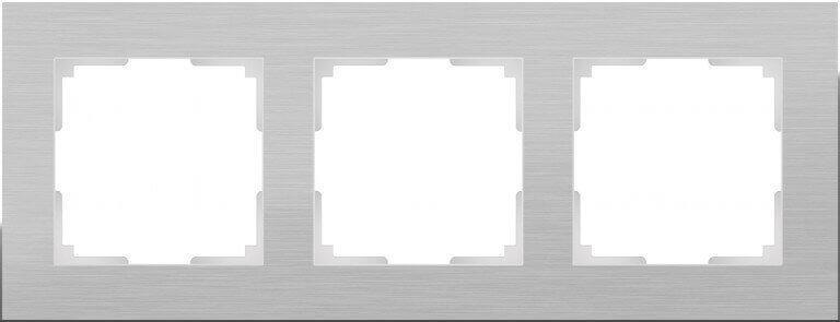Рамка Werkel Aluminium на 3 поста алюминий WL11-Frame-03 4690389073649