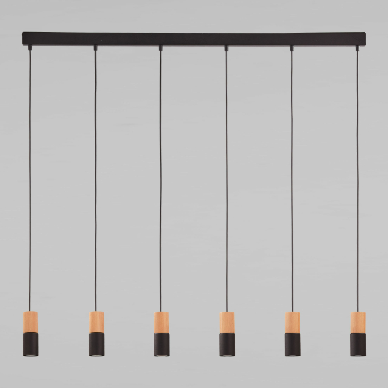 Подвесная люстра TK Lighting 6312 Elit Black Wood