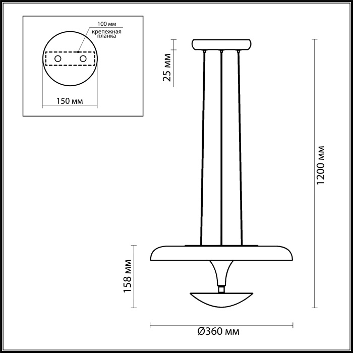 Подвесной светодиодный светильник Odeon Light Vaga 4095/18L