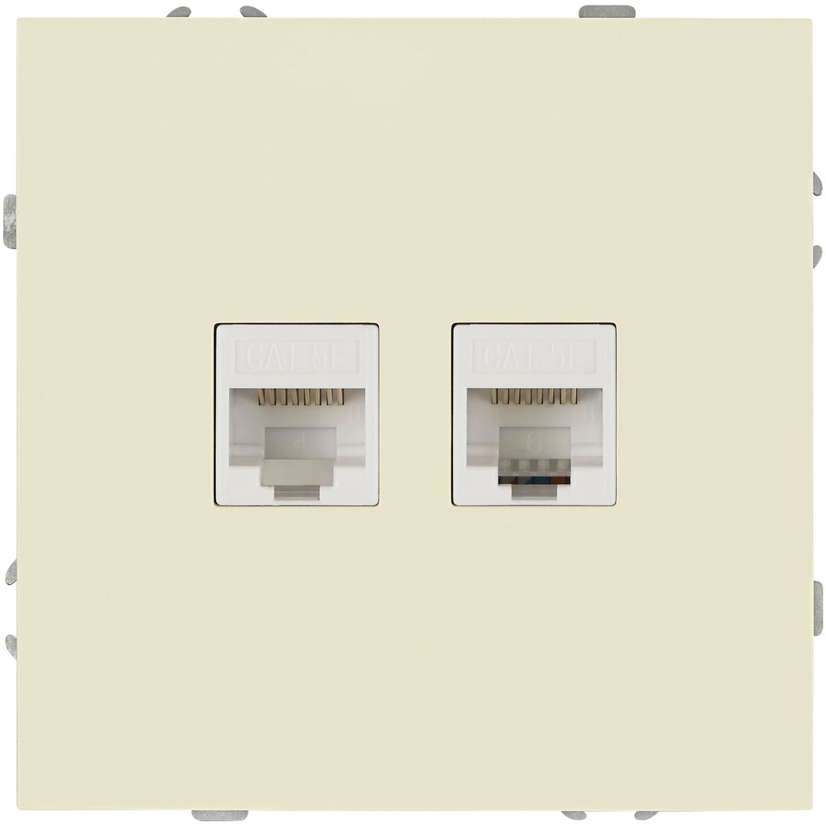 Розетка Эра Galaxy 15-3108-02 информационная двойная 2XRJ45 IP20 слоновая кость Б0070758