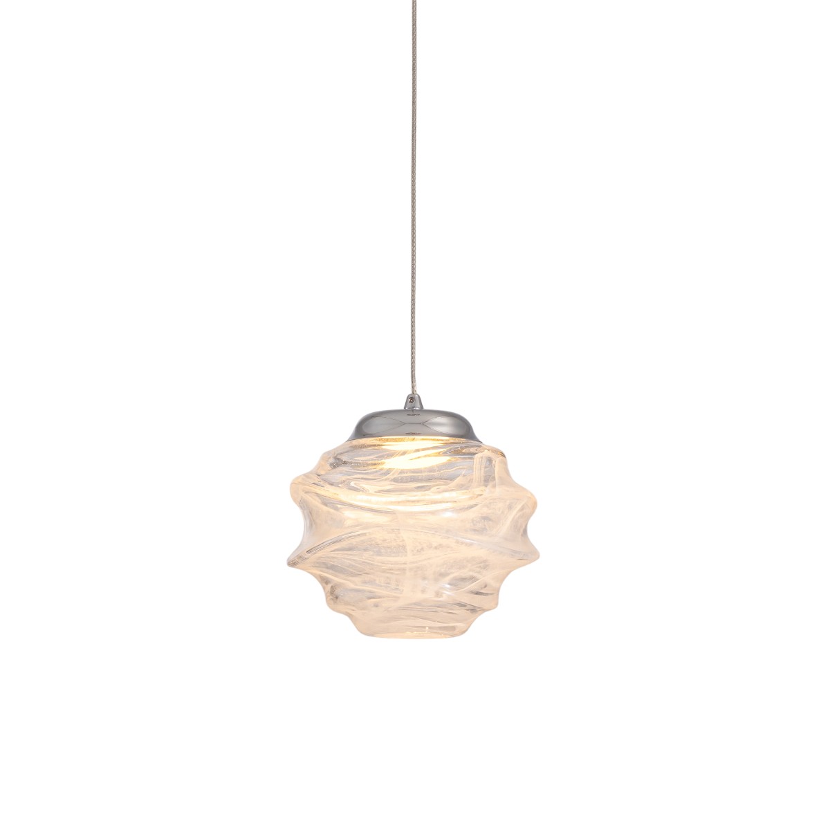 Подвесной дизайнерский светильник Delight Collection MD25030003-1A chrome/clear