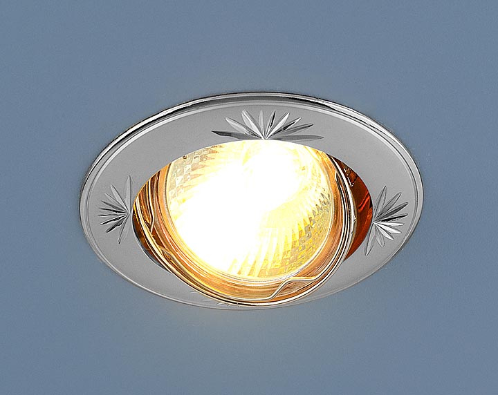 Встраиваемый светильник Elektrostandard 104A MR16 PS/N перламутровое серебро/никель 4690389060236