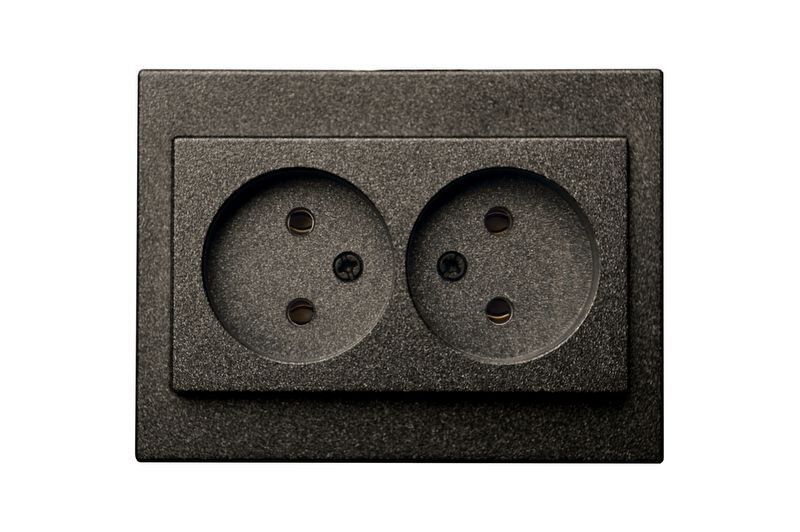 Розетка двухместная Liregus Epsilon 28-1152
