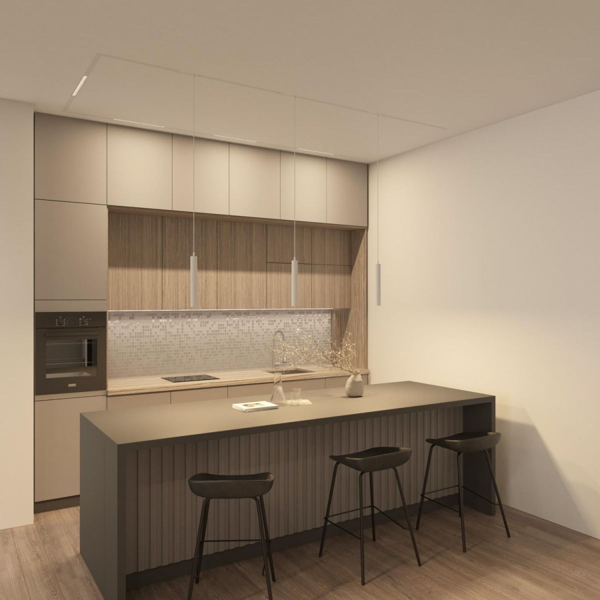 Трековый однофазный светильник Denkirs Simple Grill DK8101-WH