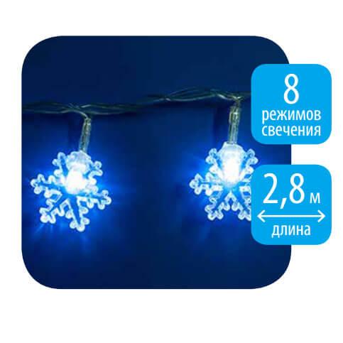 Светодиодная гирлянда (07923) Uniel сакура 220V белый ULD-S0280-020/DTA White IP20 SNOWFLAKES