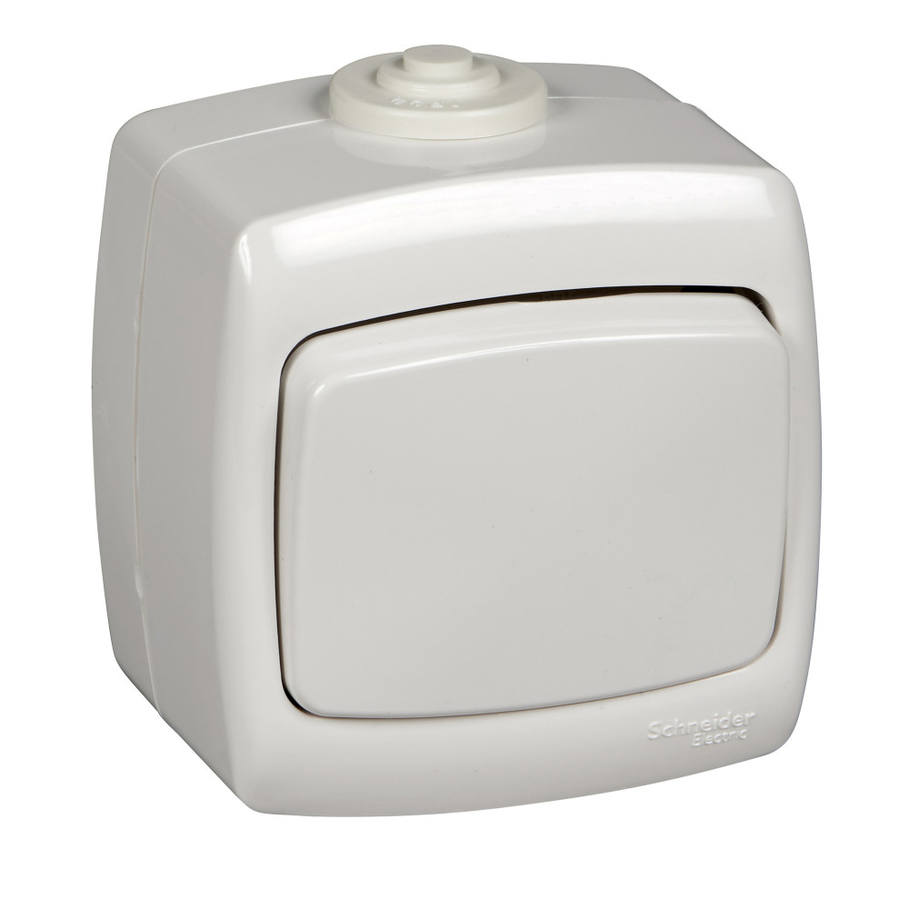 Выключатель 1-клавишный Schneider Electric Рондо VA66-102B-BI