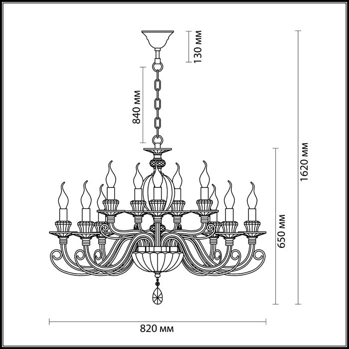 Подвесная люстра Odeon Light Siena 3929/15