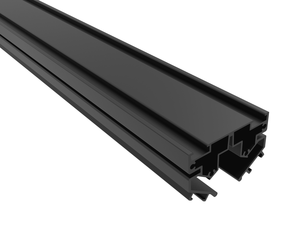 Встраиваемый магнитный шинопровод в натяжной ПВХ потолок Crystal Lux CLT 0.136 01 L2000 BL