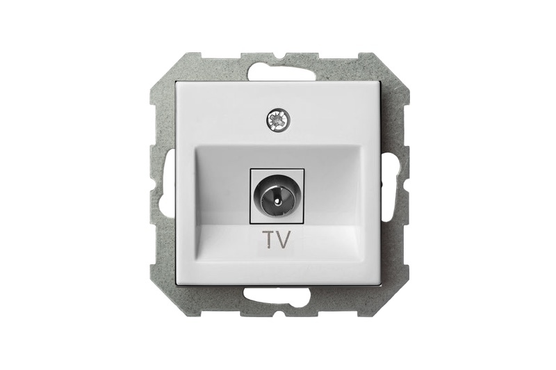 Розетка телевизионная (TV) F-разъем Liregus Epsilon 28-022