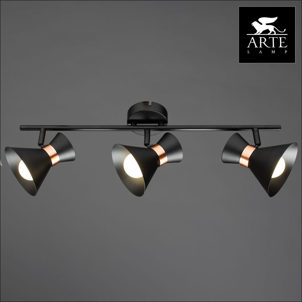 Спот потолочный на штанге Arte Lamp Baltimore A1406PL-3BK