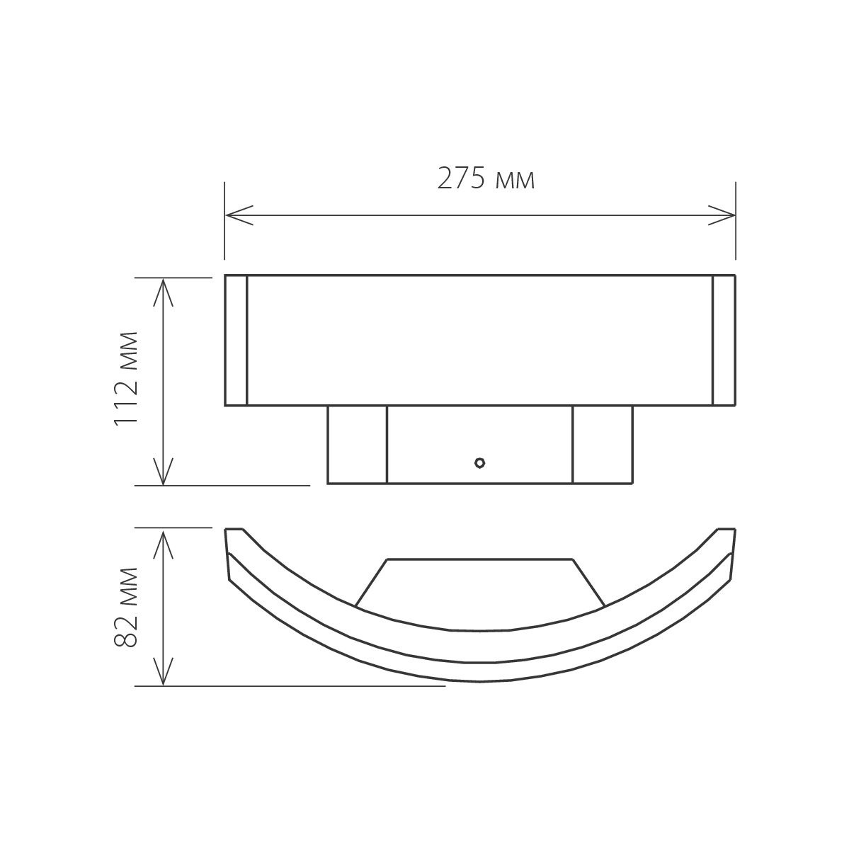 Уличный настенный светодиодный светильник Elektrostandard 1672 Techno LED Asteria U 4690389086137