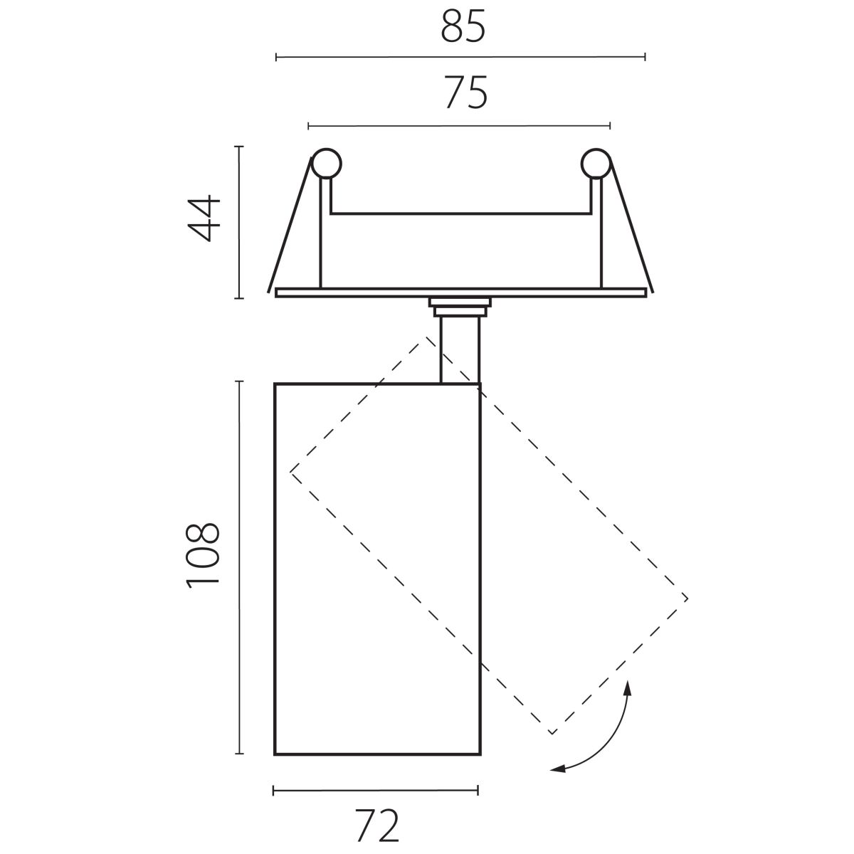 Встраиваемый светильник Lightstar Alta Base A5236RS