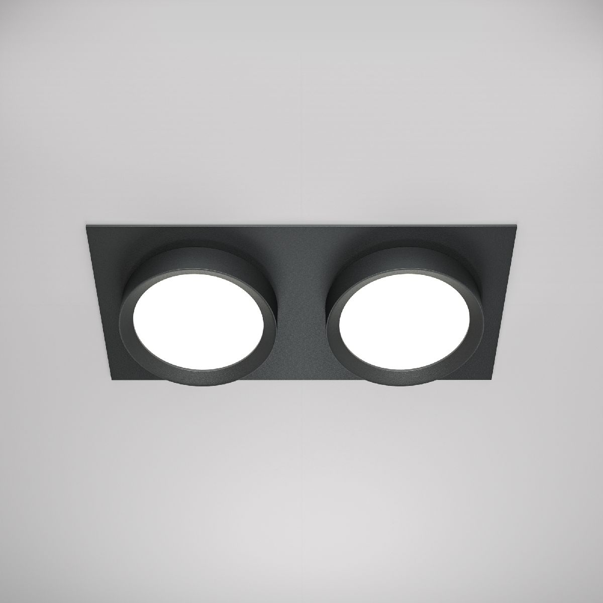 Встраиваемый светильник Maytoni Hoop DL086-02-GX53-SQ-B