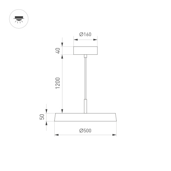 Подвесной светильник Arlight SP-Elegant-R500-37W Day4000 033923