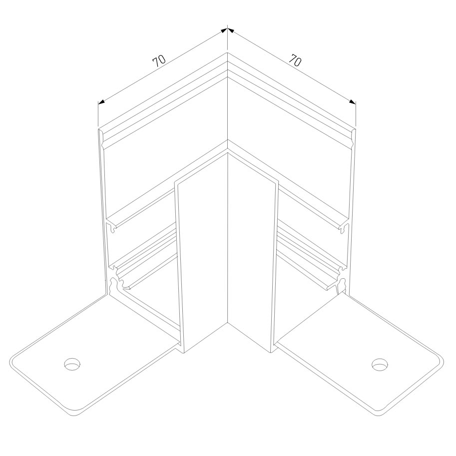 Коннектор угловой для накладного шинопровода Elektrostandard Slim Magnetic 4690389179013