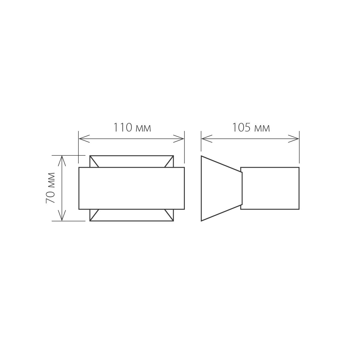 Уличный настенный светодиодный светильник Elektrostandard 1549 Techno LED Blink серый 4690389106316