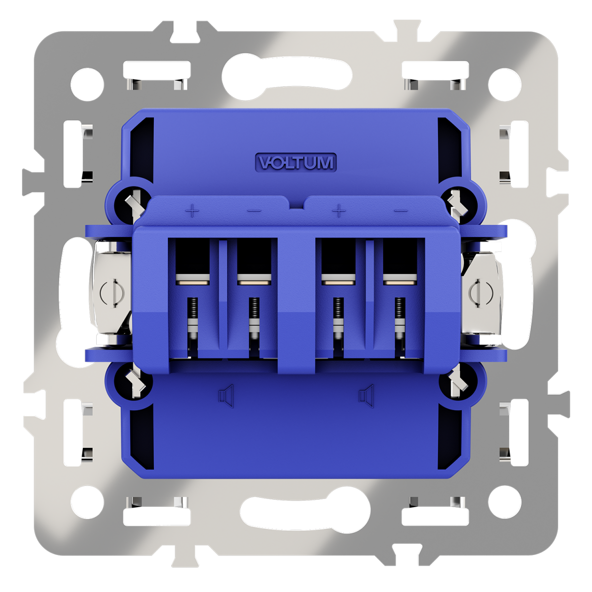 Механизм розетки акустической 4-местной Voltum S70 VLS0603M