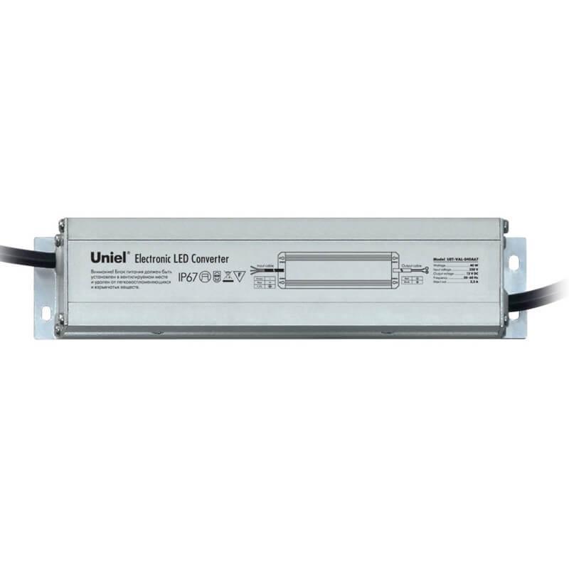 Блок питания (06010) Uniel 12V 40W IP67 3,3A UET-VAL-040A67