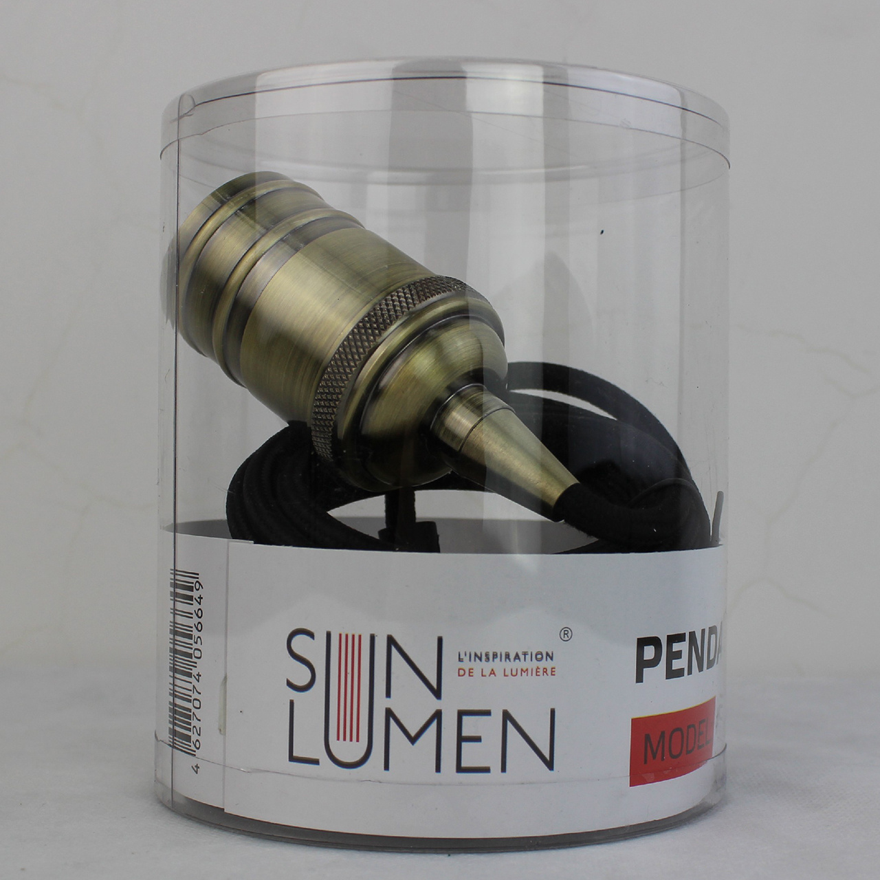 Ретро патрон с подвесом E27 Бронза Sun Lumen 056-649