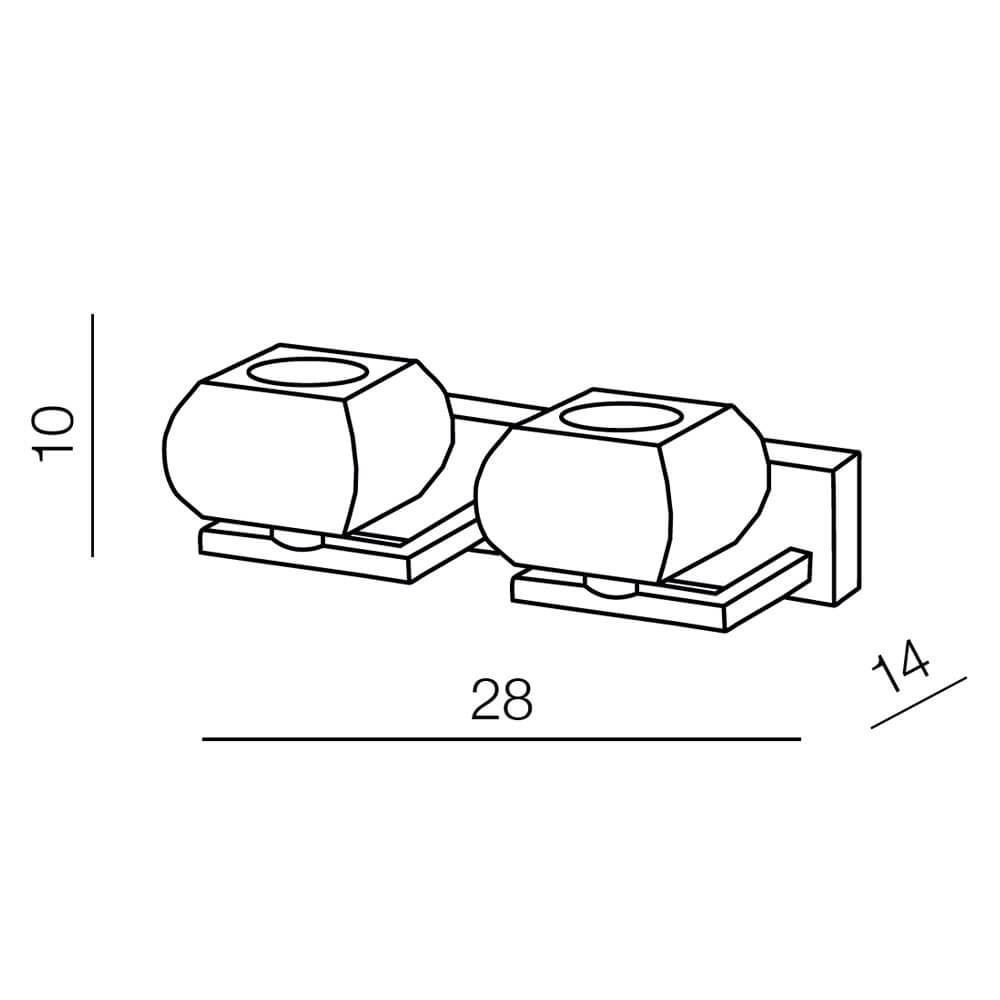 Бра Azzardo Rubic 2 wall AZ0491