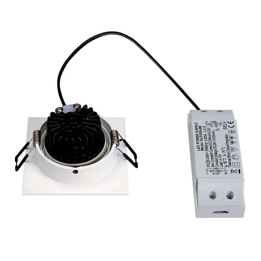 Встраиваемый светодиодный светильник SLV New Tria Led DL Square Set 113916