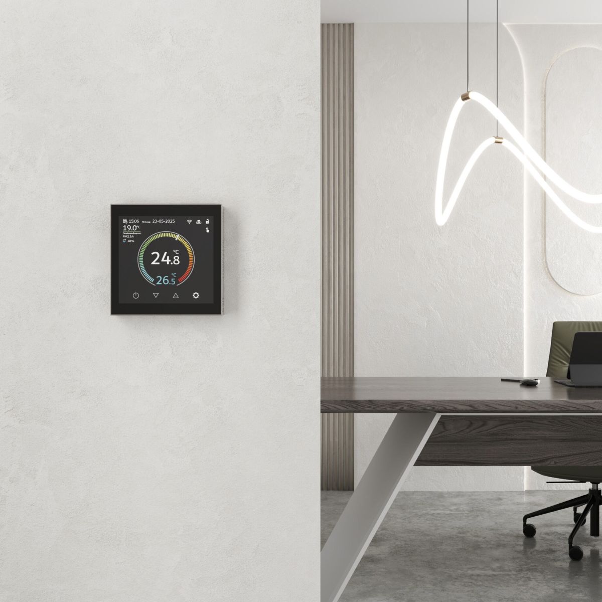 Умный сенсорный терморегулятор с LCD дисплеем Werkel 4690389218347 a071605