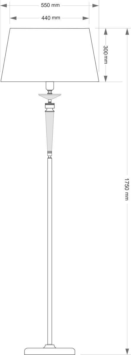 Торшер Kutek Zola ZOL-LS-1(BN/A)
