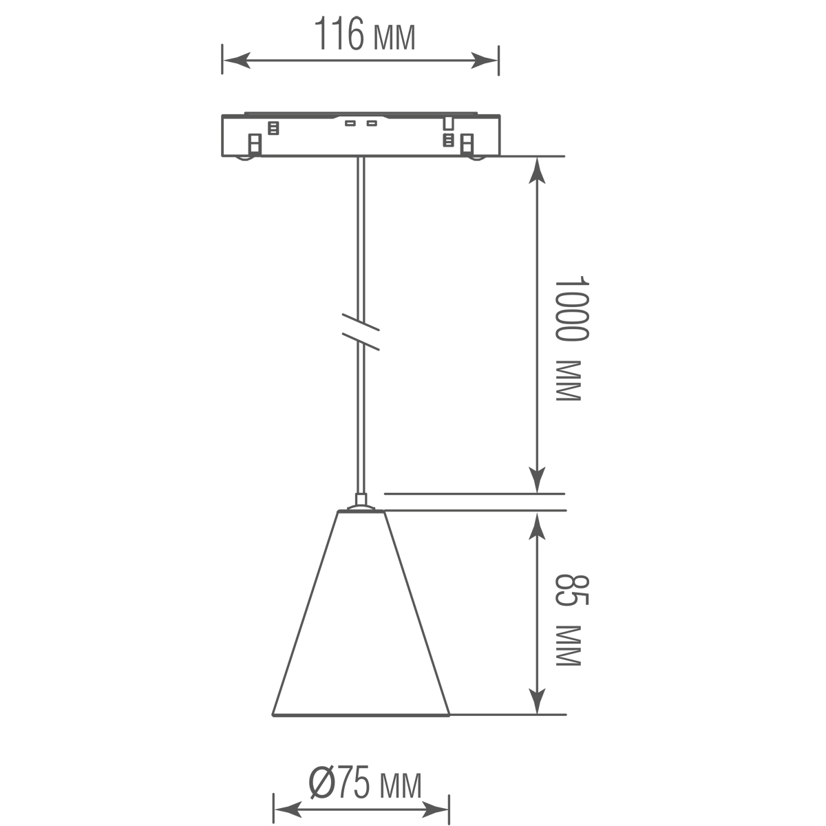 Трековый светильник Donolux Tring DL20297WW5BS