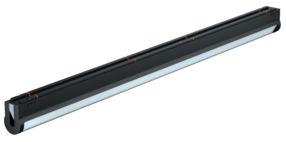 Трековый магнитный светильник iLedex Vision 4825-040-L305-12W-110DG-4000K-BK