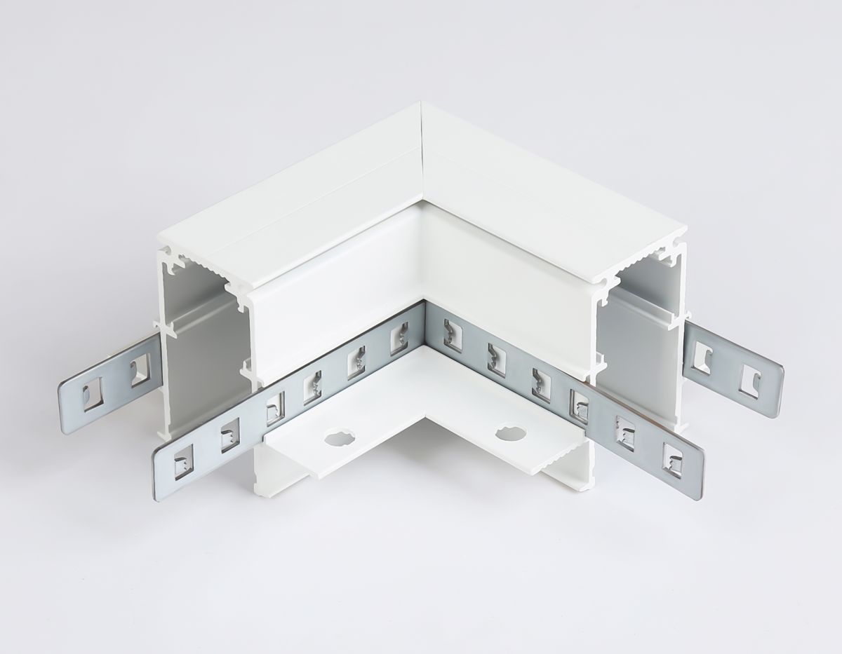 Коннектор угловой для встраиваемого шинопровода под ГКЛ 9,5мм Ambrella Light Magnetic Standard GL3352-9.5