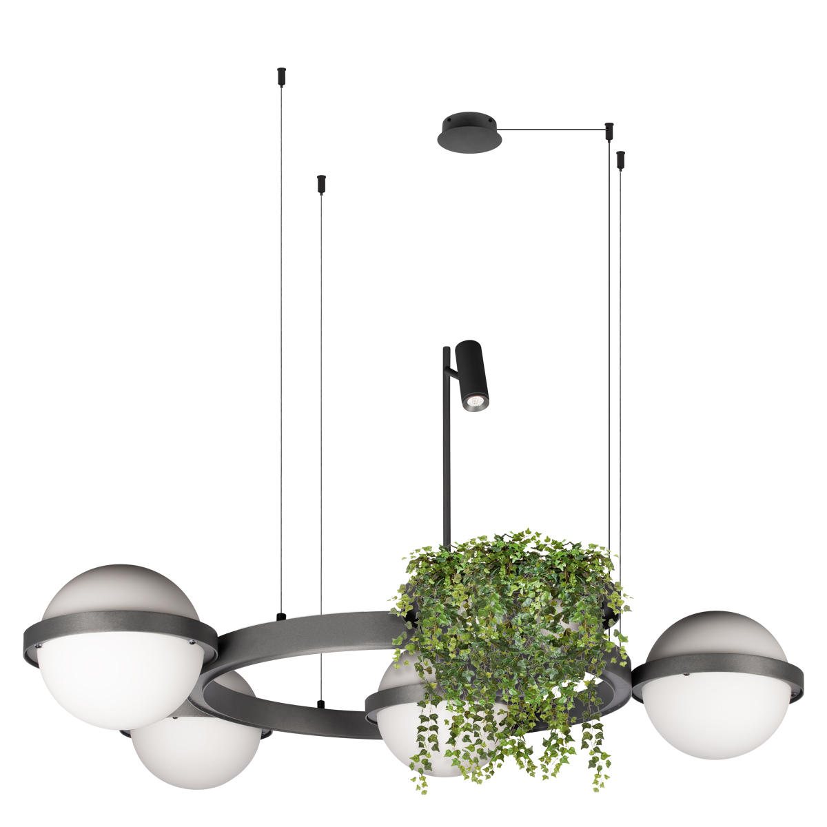 Подвесная люстра шар Loft IT Jardin 10121/4 Dark grey