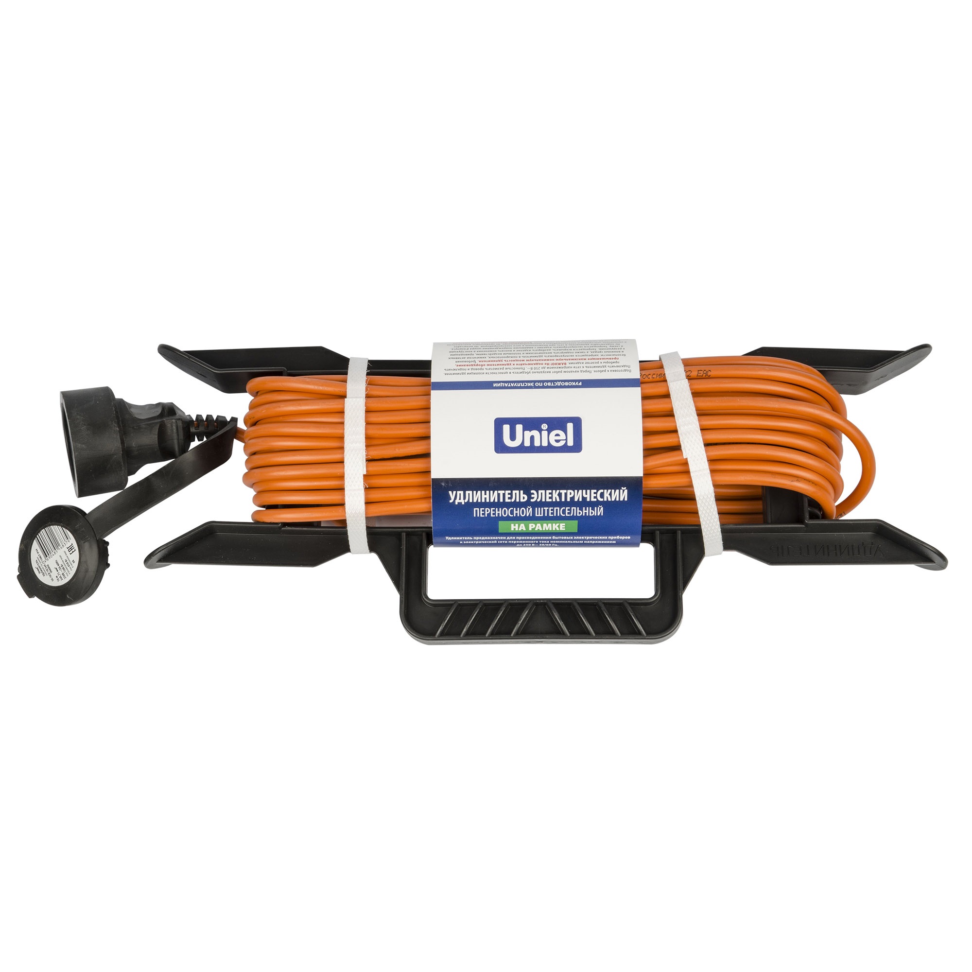 Удлинитель Uniel UG /UCK-1N/2x0,75/10M/F IP44 ORANGE UL-00009864